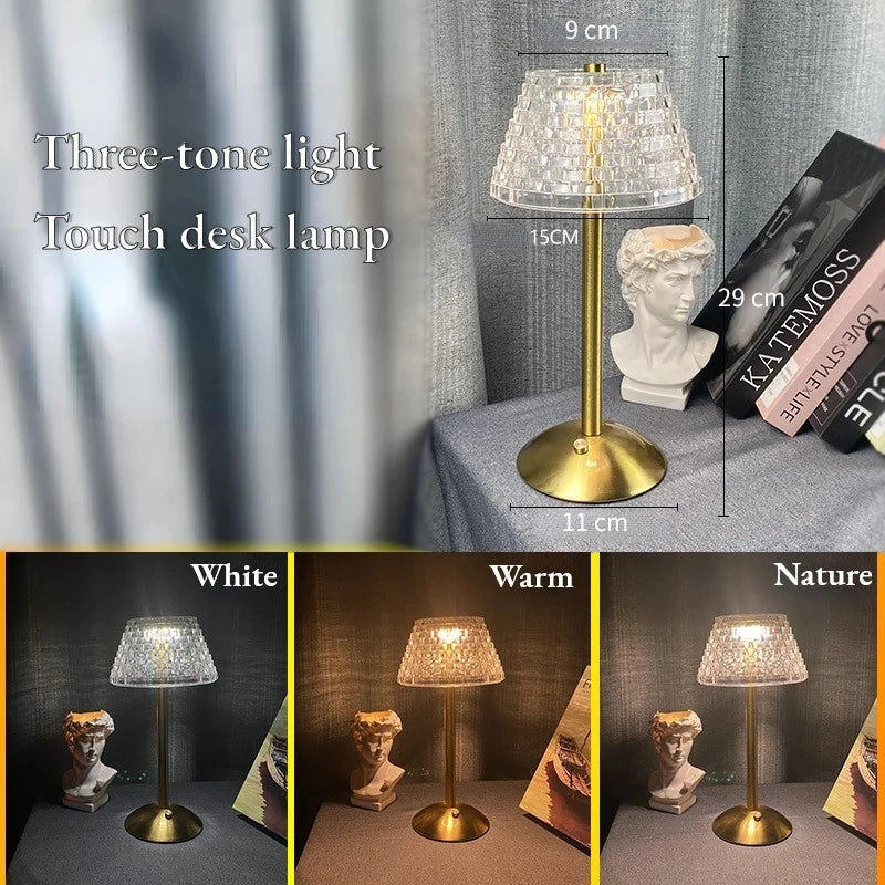 Nordic Crystal Table Lamp