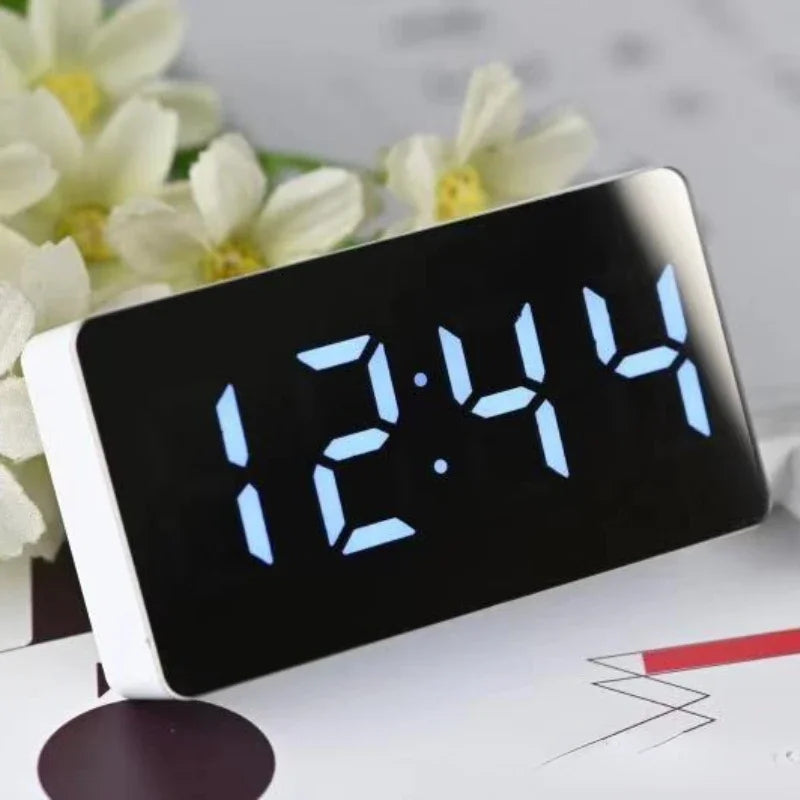 Mirror Table Clock