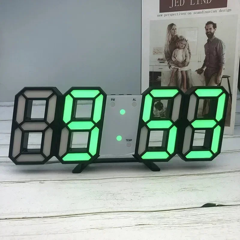 3D Digital Wall Clock