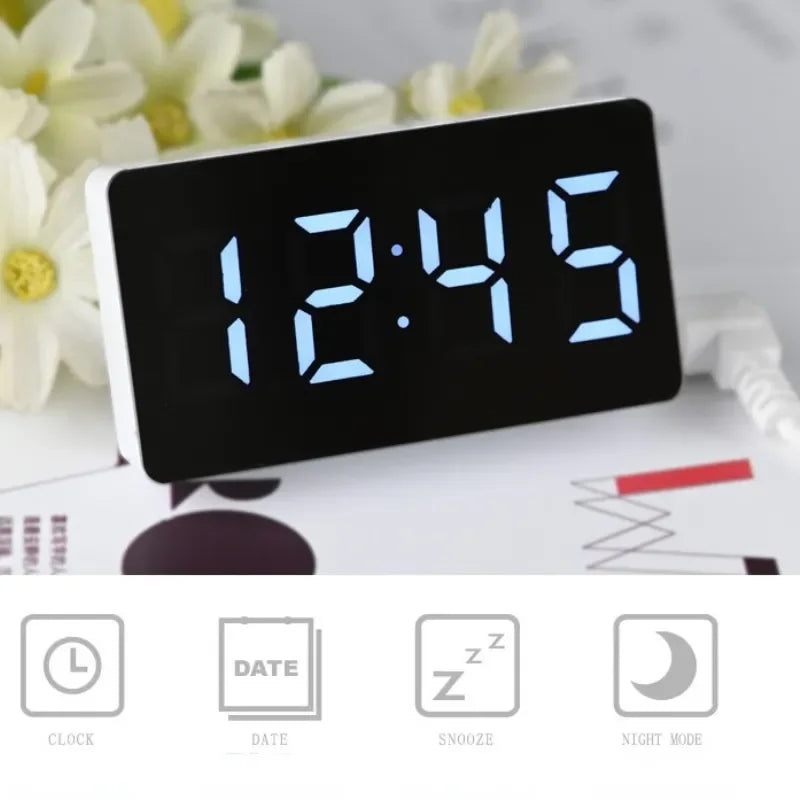 Mirror Table Clock